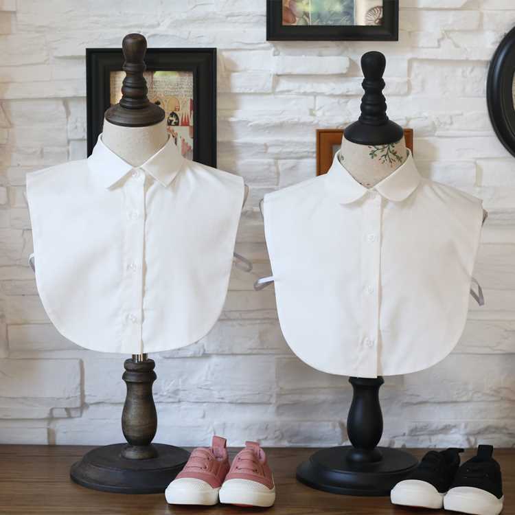 童装2018/新款韩国白色儿童衬衣假领子男女孩衬衫假衣领秋冬