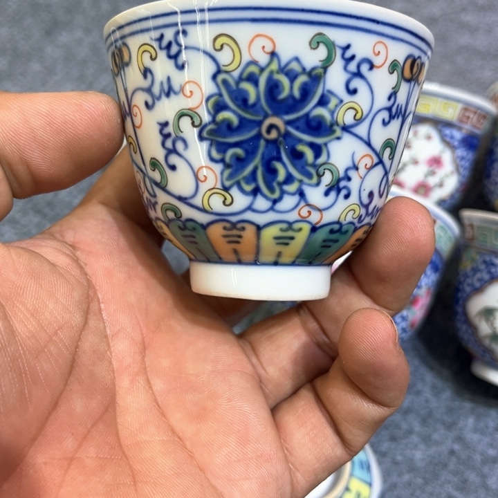 纯手绘精品盖碗杯