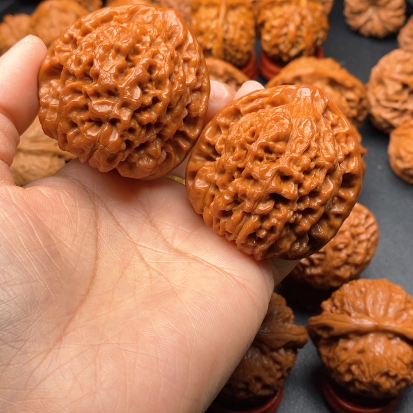 【闪购商品】文玩核桃把件46官帽