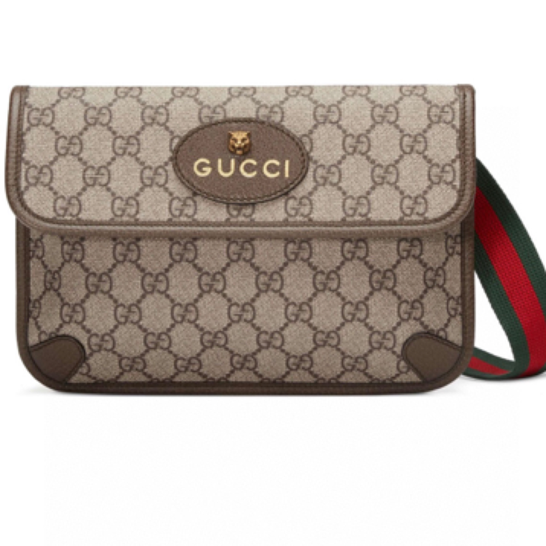 99新 LouisVuitton/路易威登 Gucci古驰虎头腰包7680