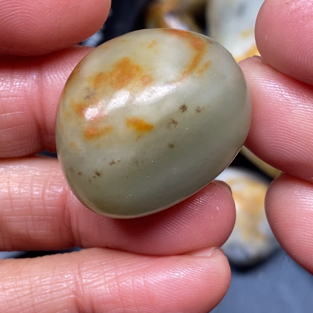 和田玉挂件足银镶嵌