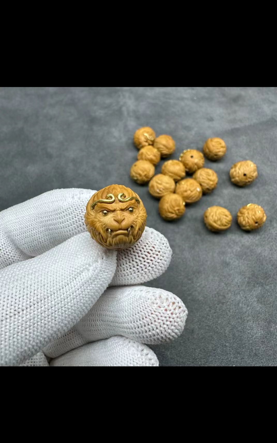 珠串木子推荐猴头精工雕刻黑神话悟空1.6尺寸大圣单籽
