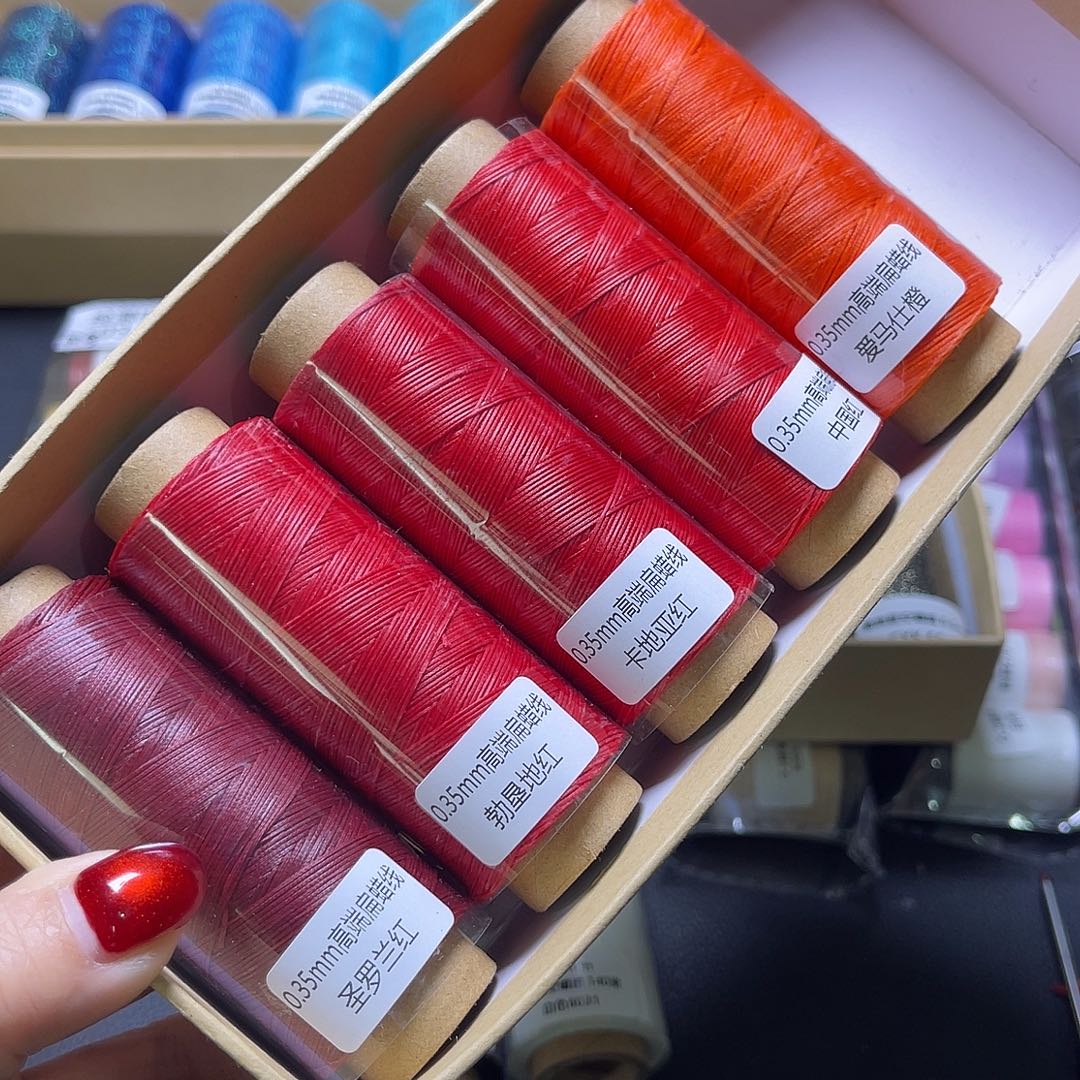 0.35高端扁蜡红色系5卷