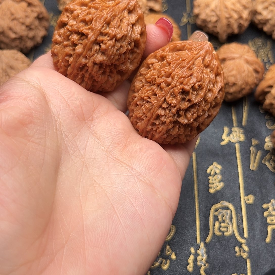 核桃缘38全品蒜头  文玩核桃