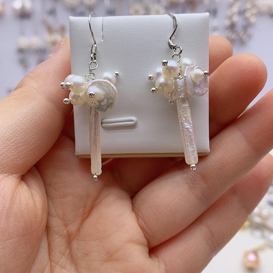 淡水珍珠未镶嵌耳饰