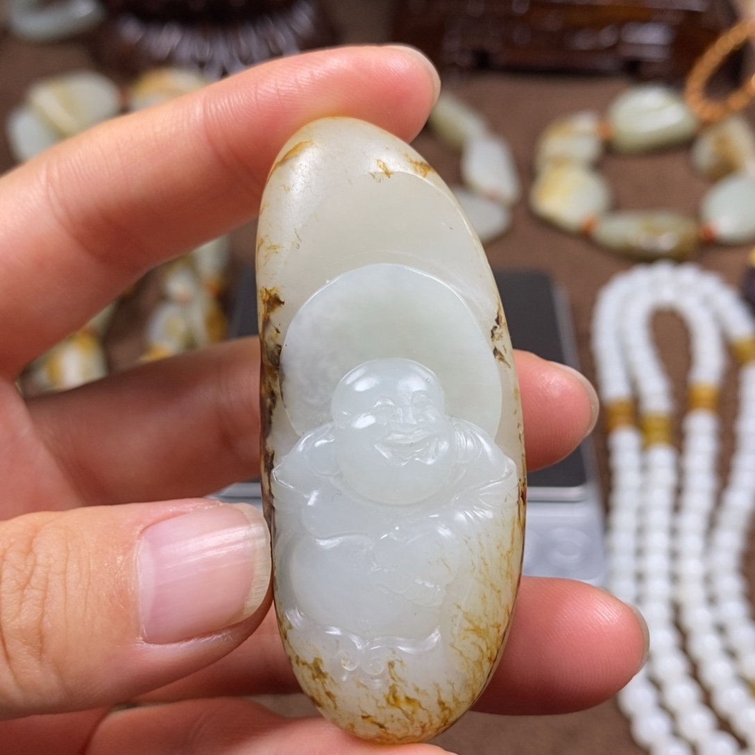 和田玉未镶嵌挂件