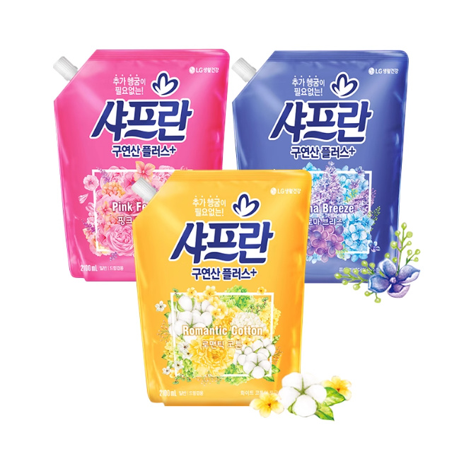 韩国进口LG衣物柔顺剂持久留香衣服护理防静电洗衣去异味柔软袋装