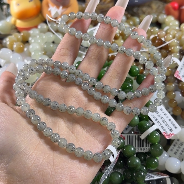 和田玉未镶嵌手链259