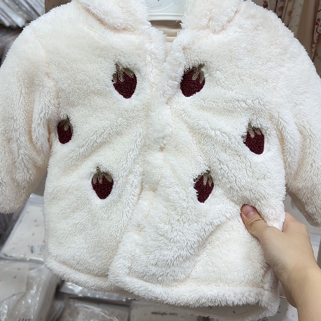 小***花分体外套草莓80码12345678