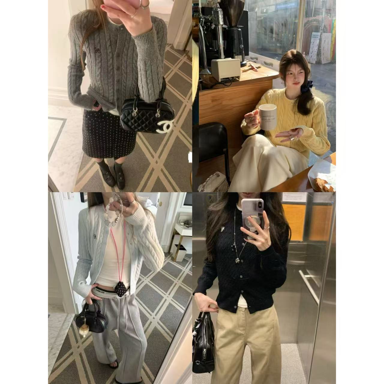 徐秋阳  麻花秘语  冬季新款百搭时尚休闲显瘦显白毛衣YM546