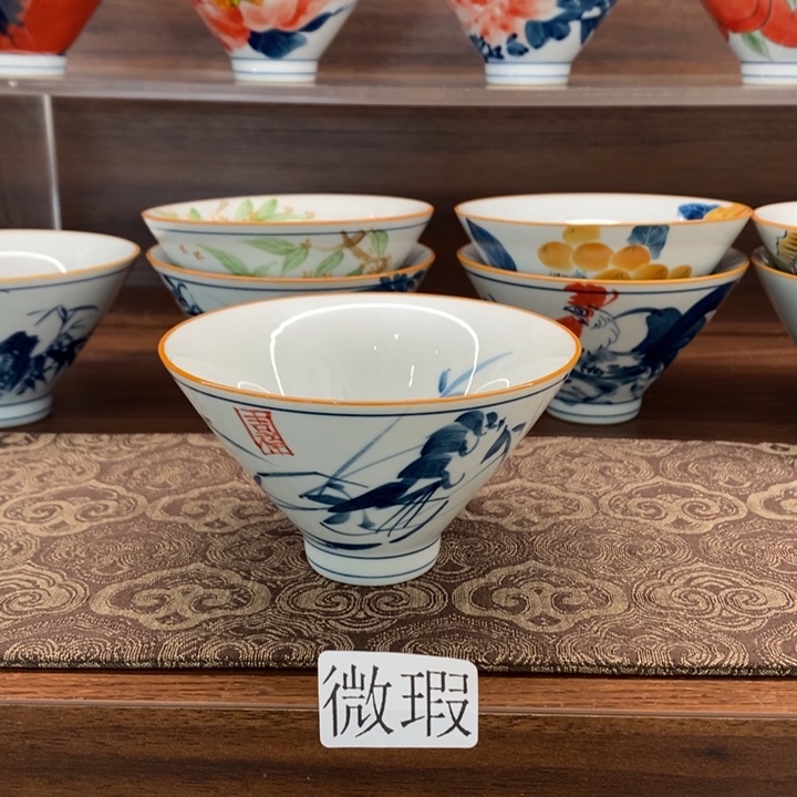  釉下老陶泥手工绘制
