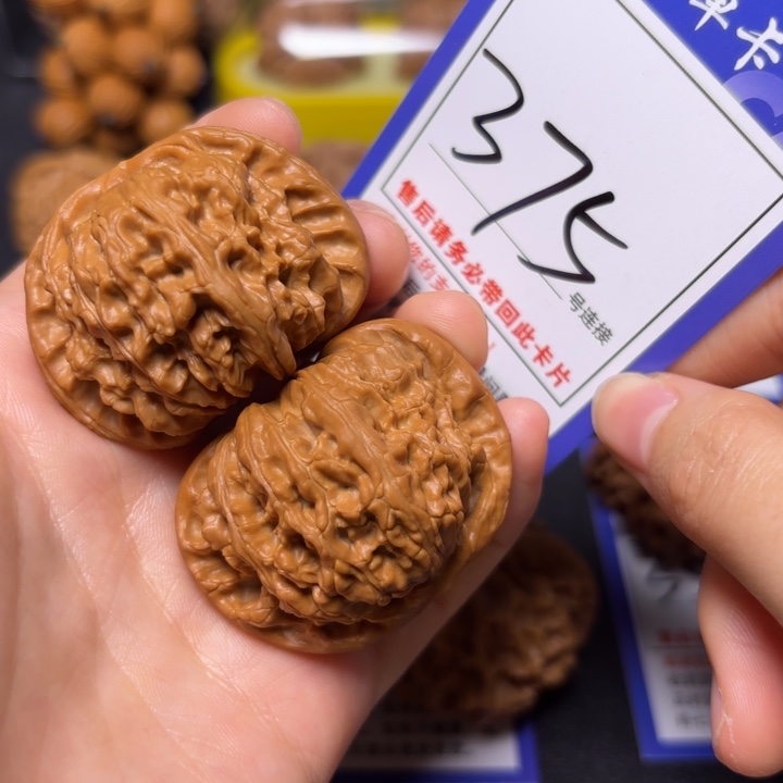 把件文玩核桃45白狮子375