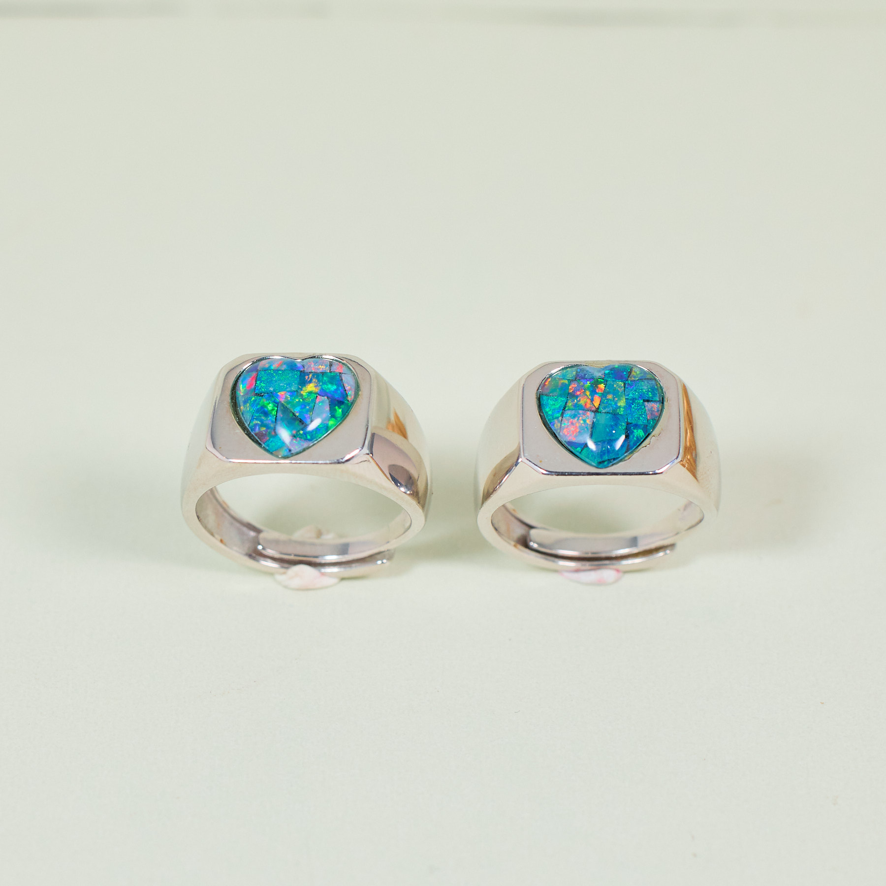 925银戒指 【歪歪】心形戒指（多样性发一）XB-J3051