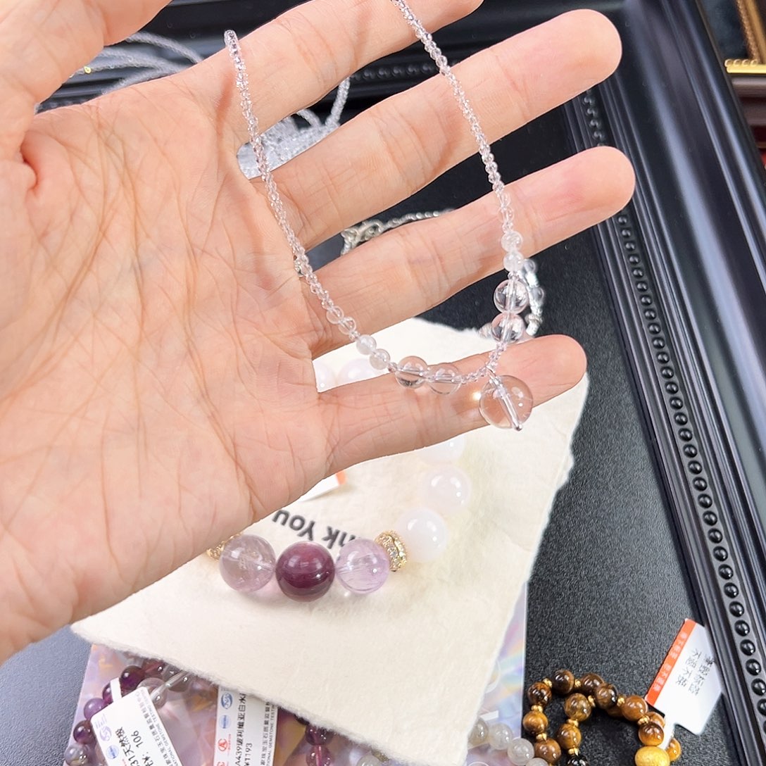 水晶手链未镶嵌白水晶