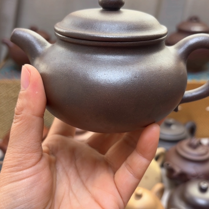 茶壶紫砂山**夫原矿紫泥匣钾里柴烧