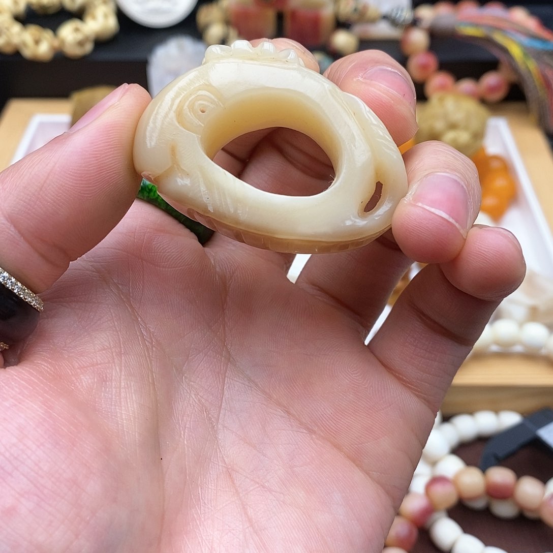 驼骨手串/手链三花驼骨雕刻件2