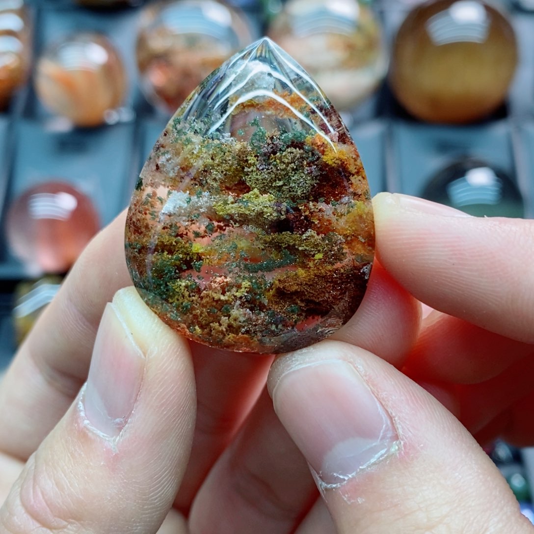 水晶颈饰银S925镶嵌宽*水晶颈饰吊坠