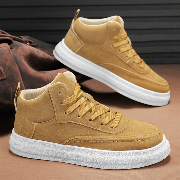 欧伦啄木鸟EUROTUCANO男鞋新款潮流百搭耐磨休闲板鞋高帮工装潮鞋