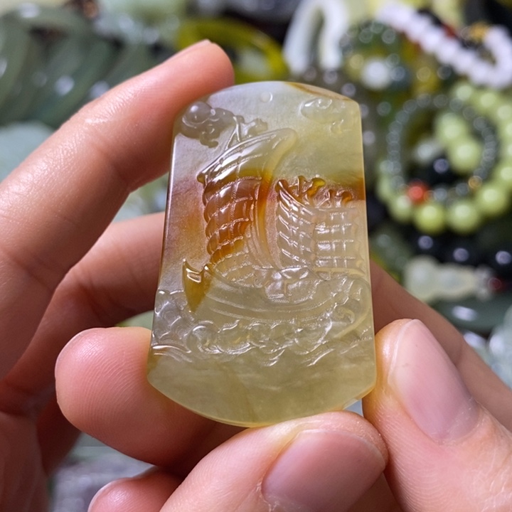 岫玉岫玉挂件未镶嵌