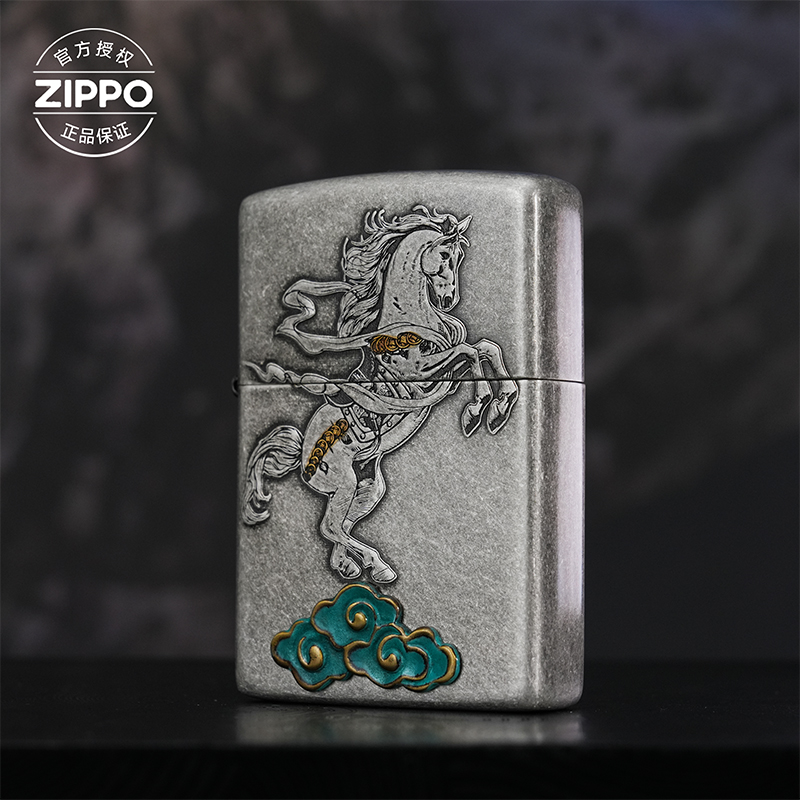ZIPPO/之宝打火机 古银平步青云205