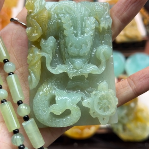 岫玉挂件未镶嵌挂件