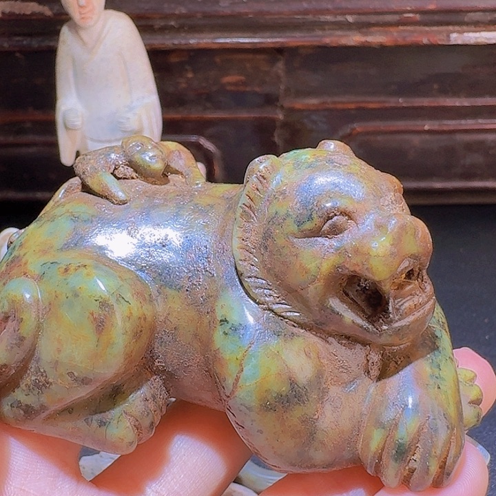 明***天和田玉未镶嵌挂件