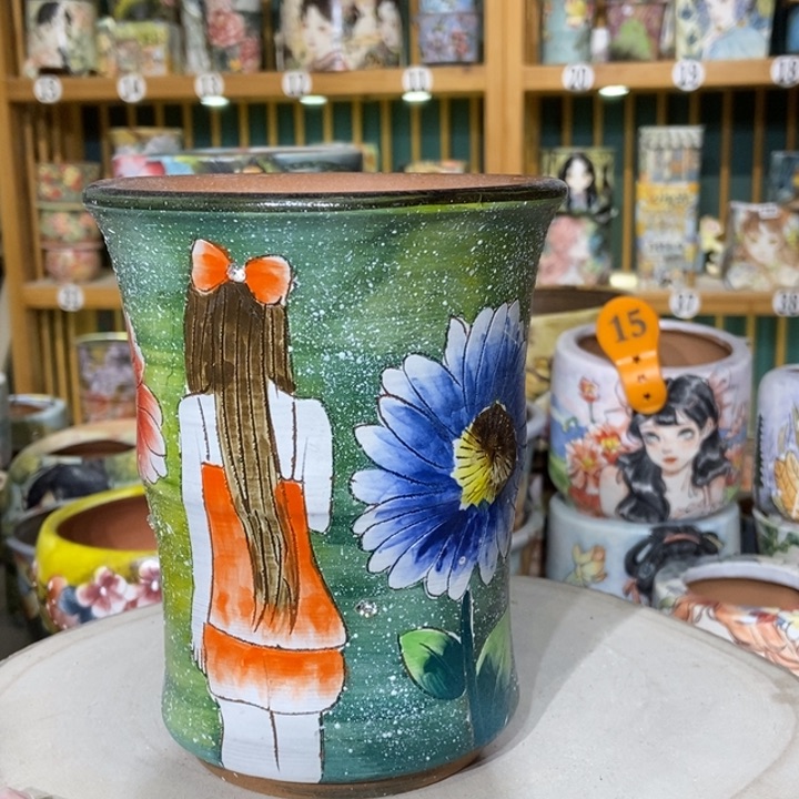 红陶景德镇艺术手绘作品