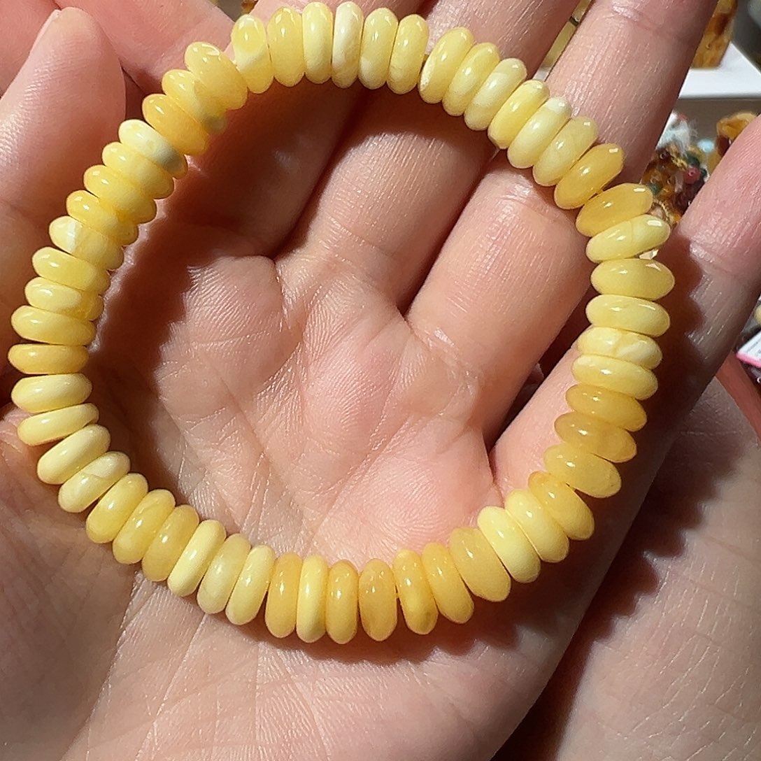 蜜蜡未镶嵌裸石蜜蜡手串