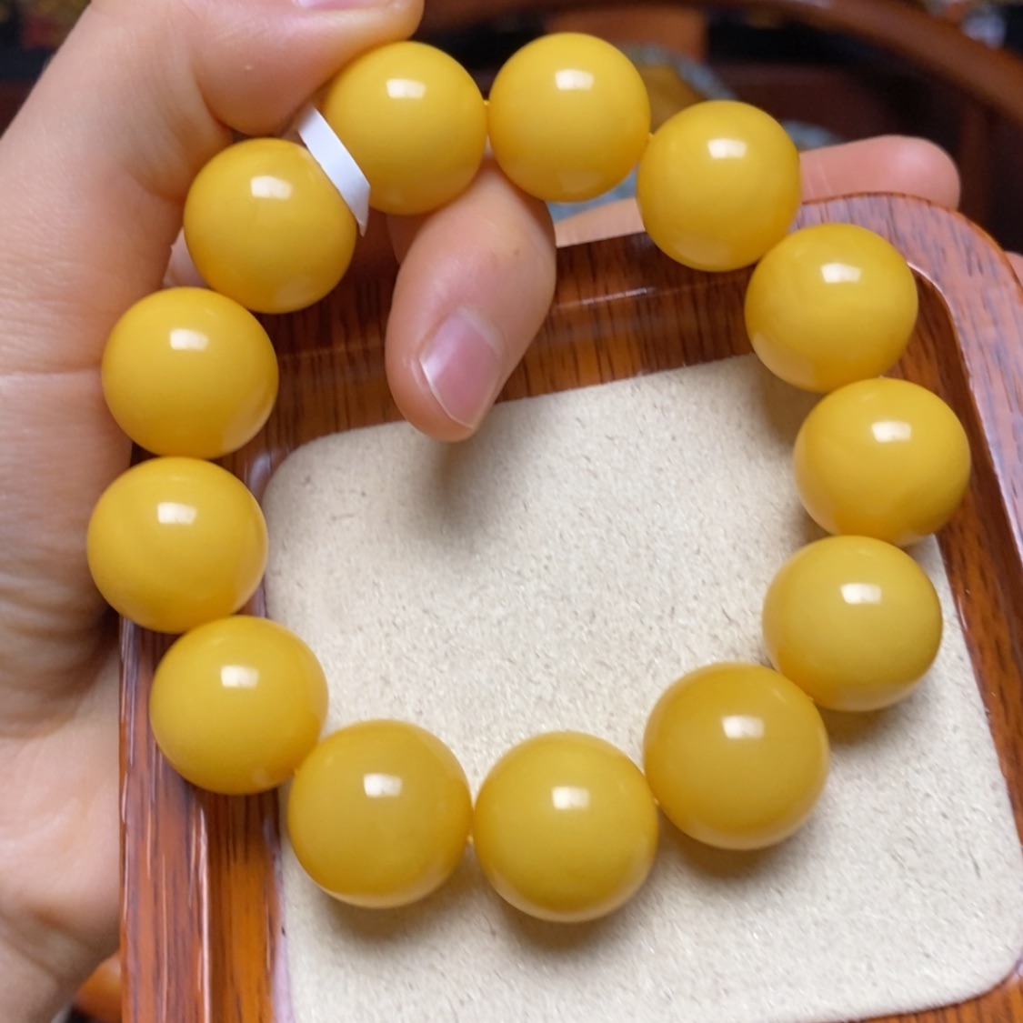 【闪购商品】蜜蜡手链未镶嵌手串