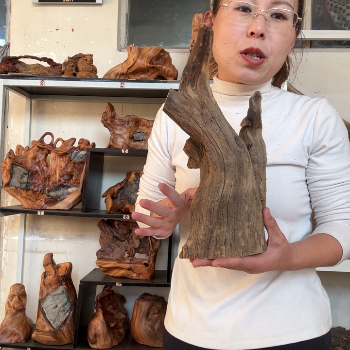 懒***洋木太行崖柏摆件摆件