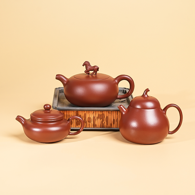 【闪购商品】三把全给茄瓜小仿古马壶H007
