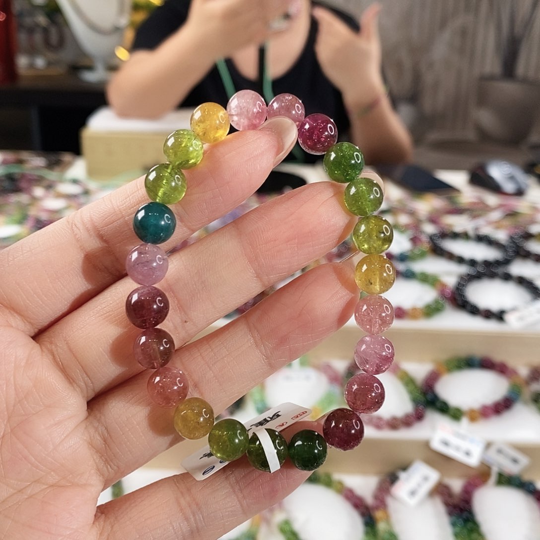 手串未镶嵌碧玺G2210单圈颜色微差