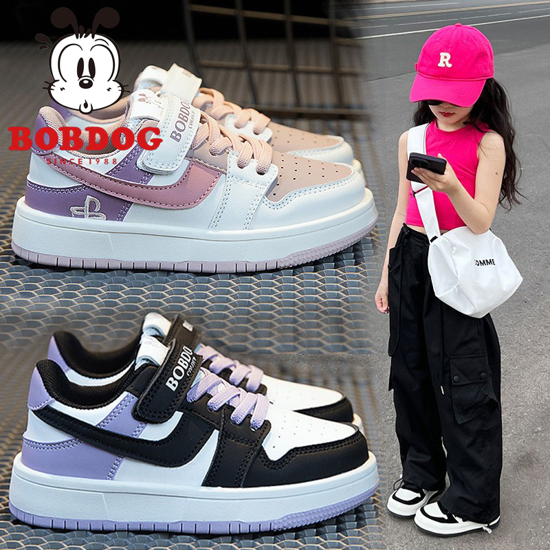 巴布豆男童运动鞋2025秋季新款女童板鞋软底中大童女潮鞋B10