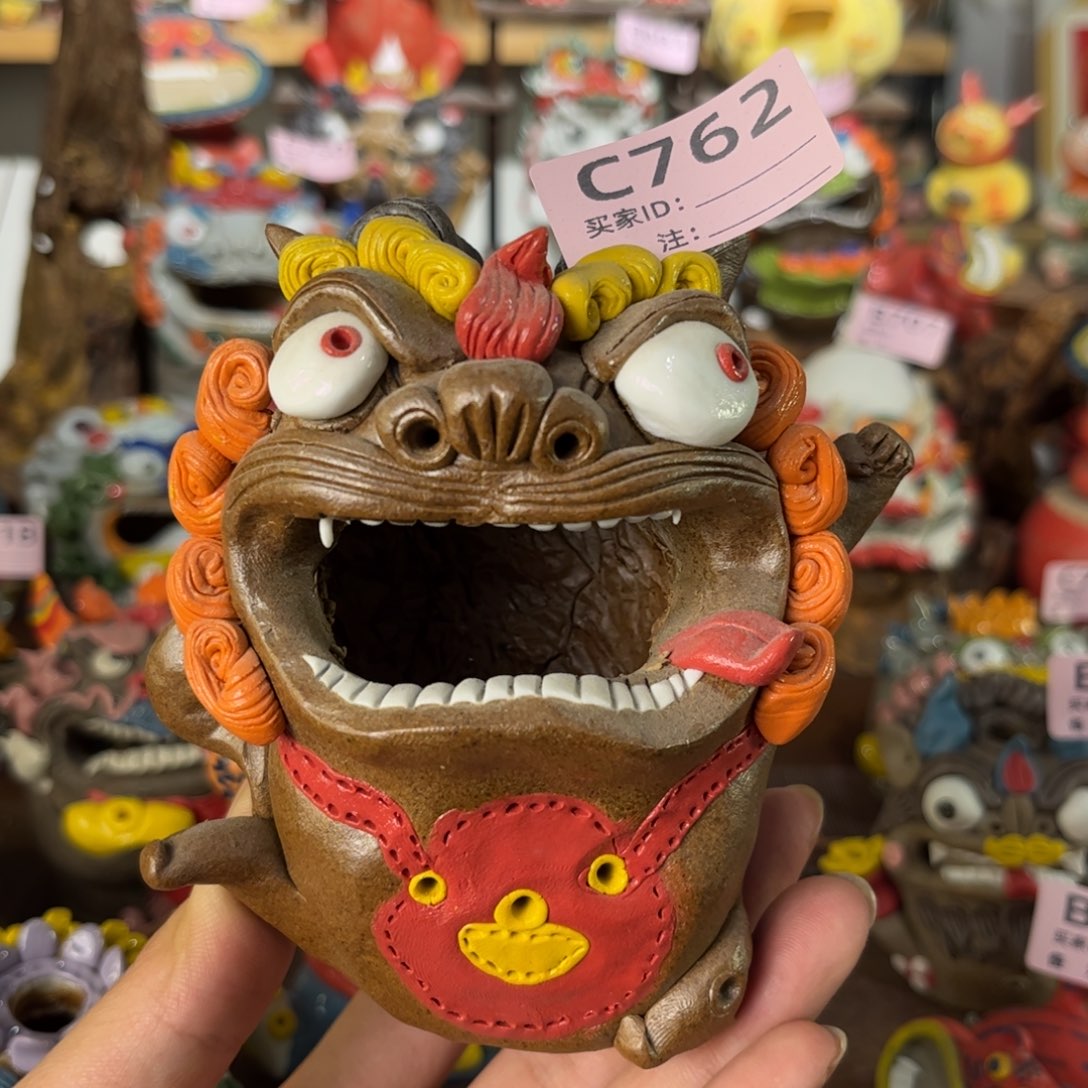 泥塑纯手工茶宠摆件