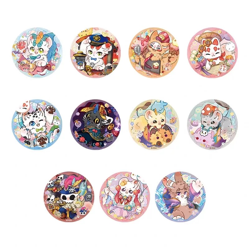 有兽焉-毛茸茸乐园系列马口铁徽章盲盒