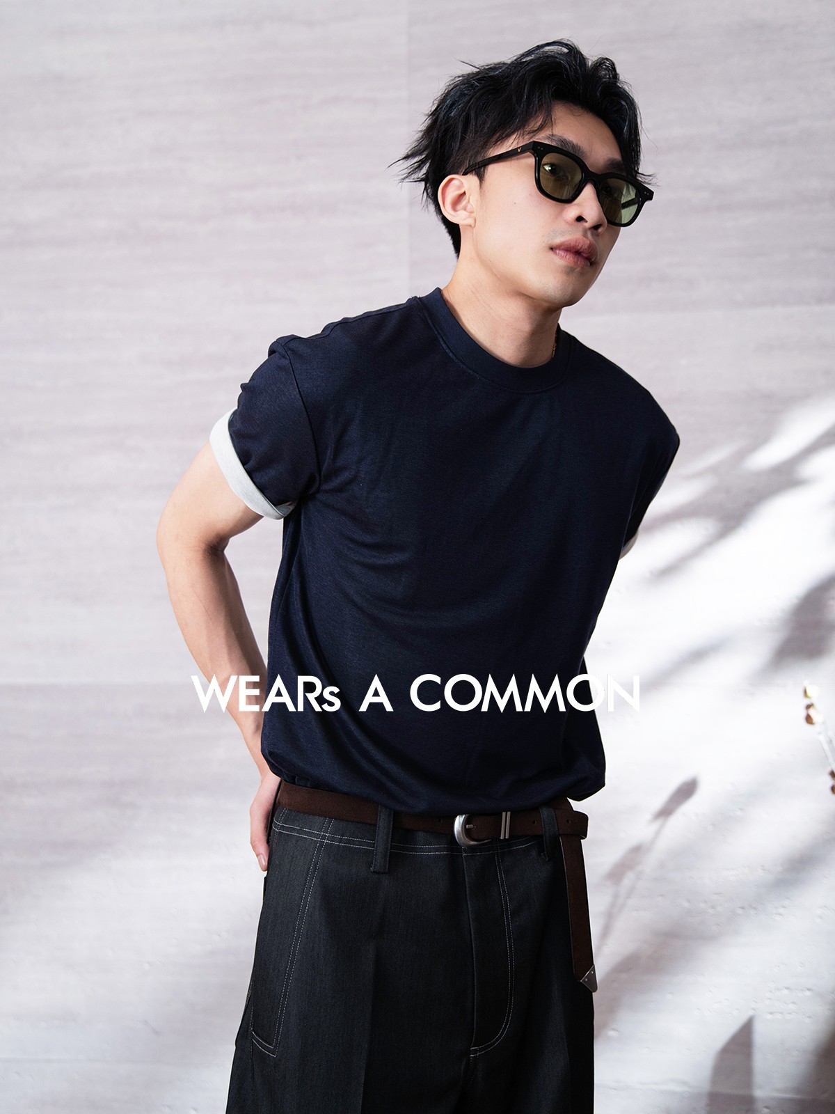 WAC余三火25SS【真两件蝉翼防晒透气】凉爽天丝亚麻短袖T恤