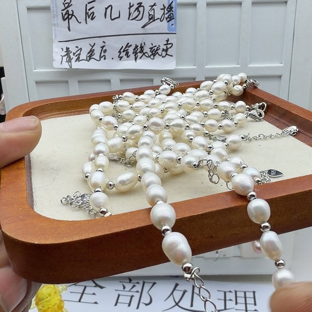 颈饰合金淡水珍珠