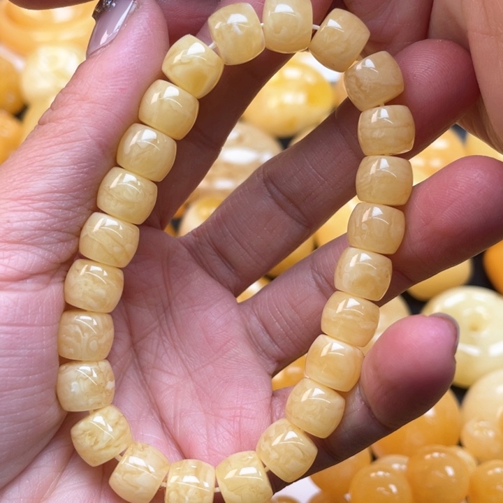 蜜蜡裸石未镶嵌蜜蜡10➕手串