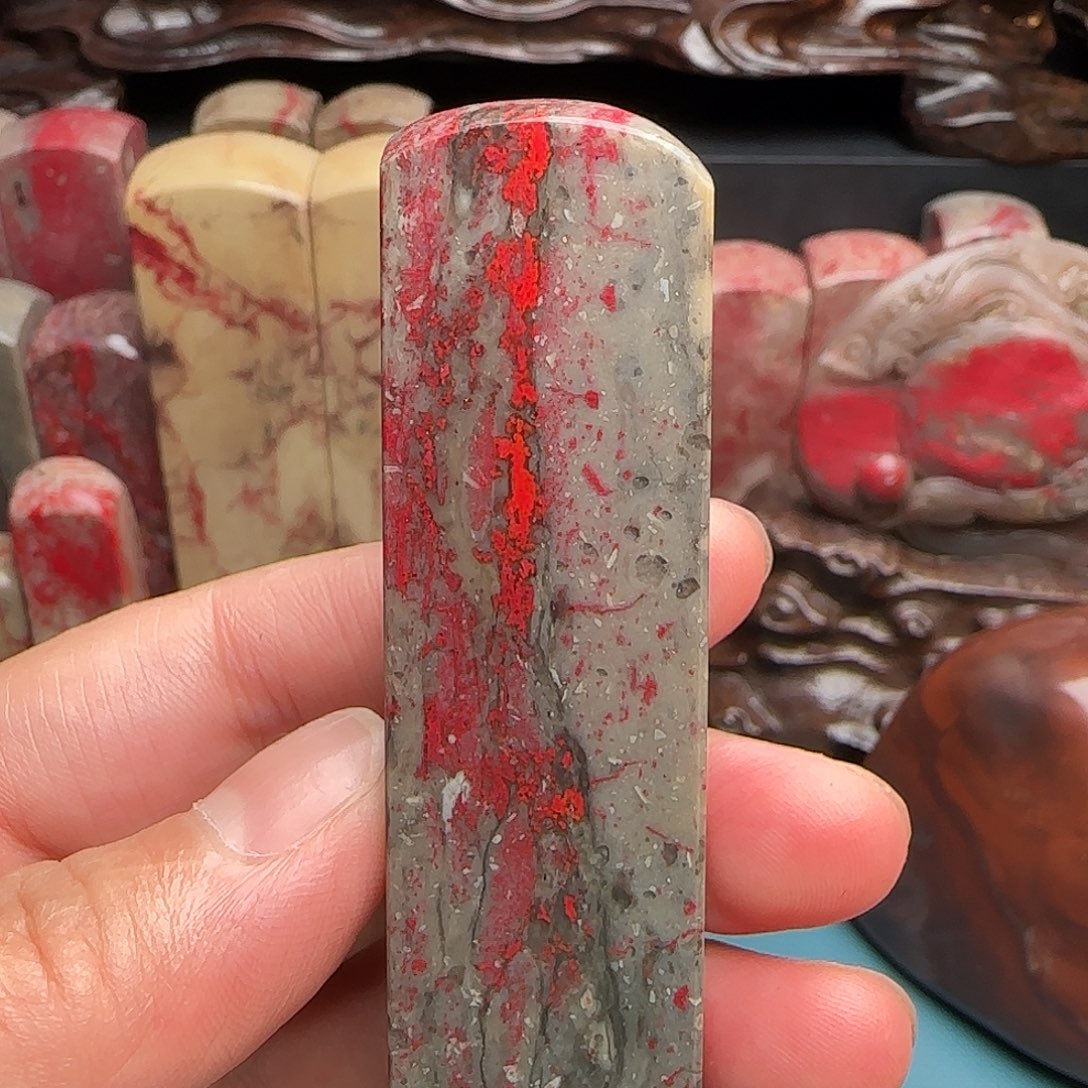 昌化石昌化鸡血石印章