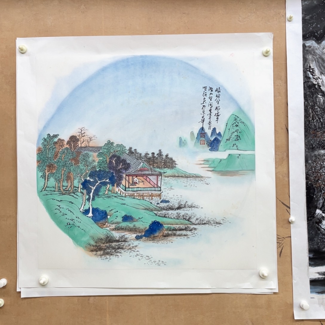 国画手绘国画，精品斗方