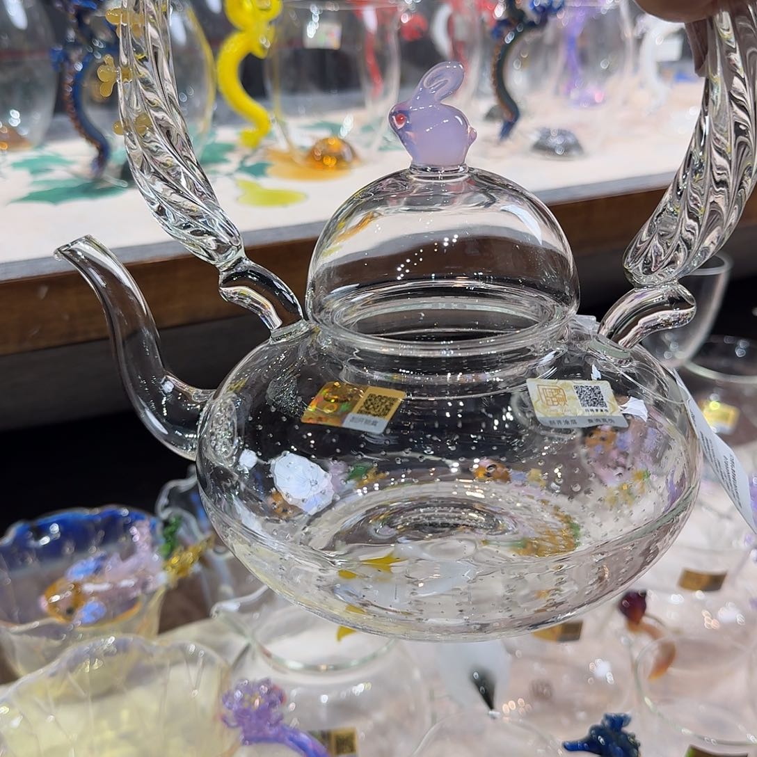 否***来晶焱公道杯玉兔提梁壶