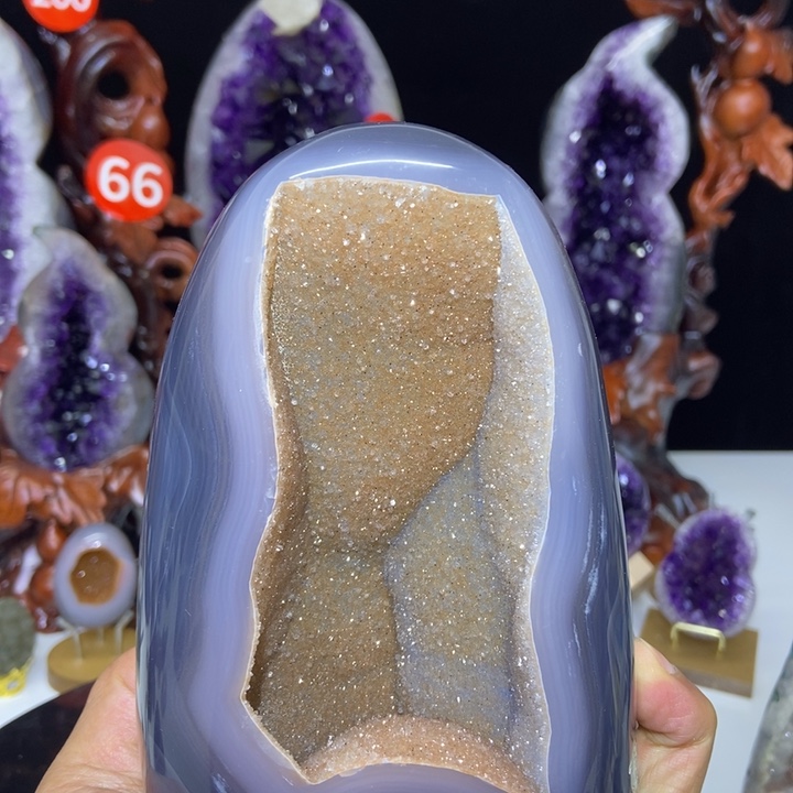 紫晶大型摆件（非配饰）银S925镶嵌