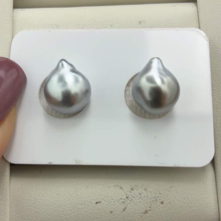 海水珍珠裸珠10-11mm极光炫彩
