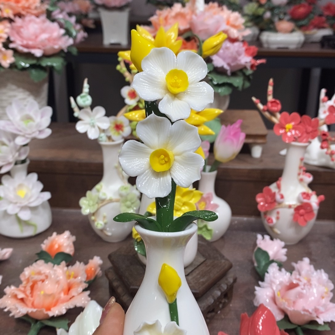 瓷片陶瓷工艺品摆件