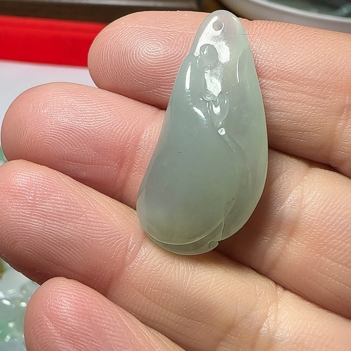 翡翠未镶嵌颈饰天然缅甸翡翠悟道挂件