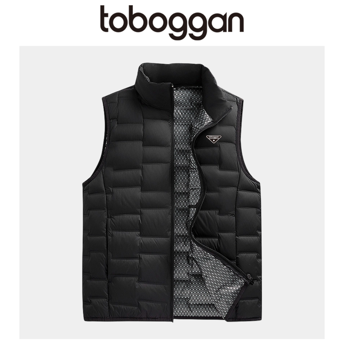 加拿大雪橇男士羽绒背心立领时尚保暖TB527825