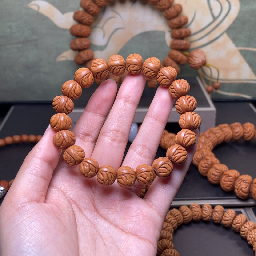 桃核吊坠13火焰纹