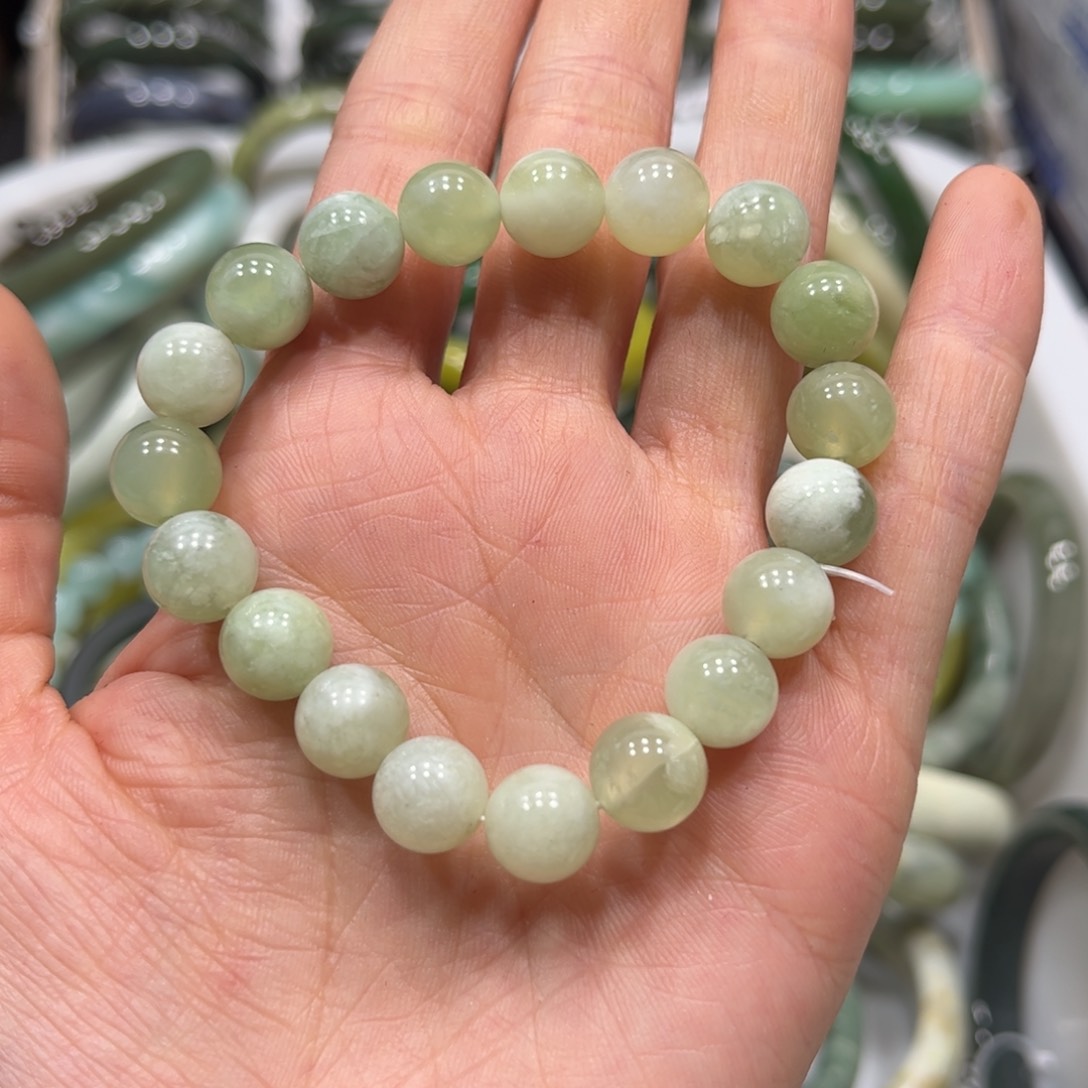 蛇纹石玉手链未镶嵌