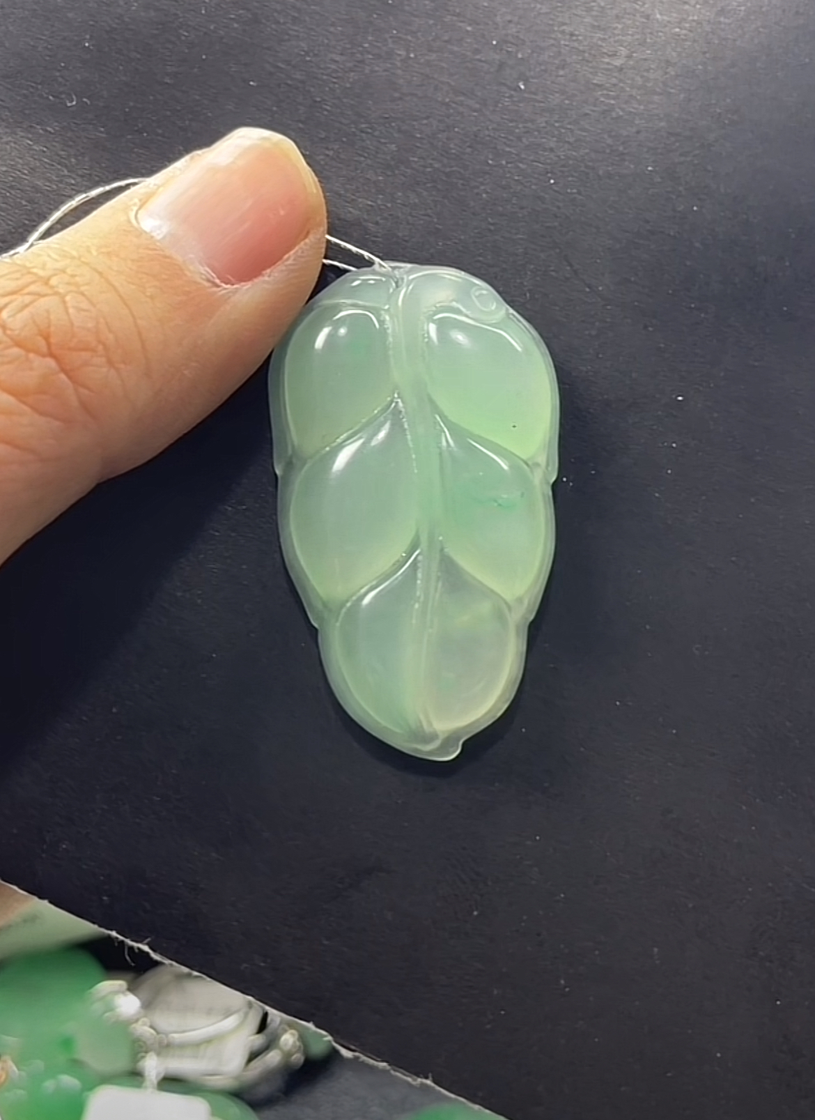 非洲翠冰飘花戒指天然玉石独龙玉A货（多样性发货 拍一发一）