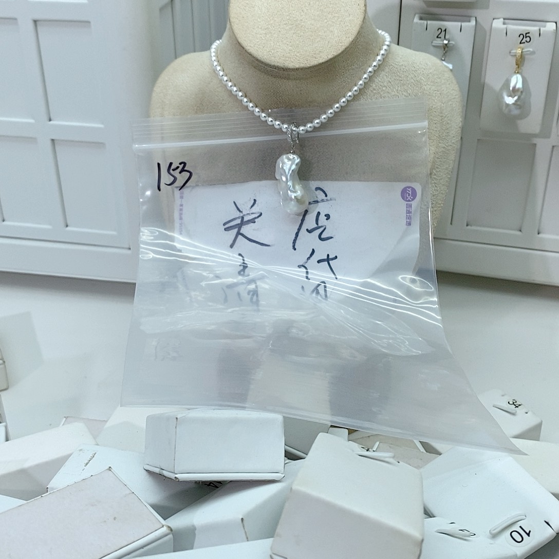 淡水珍珠颈饰合金